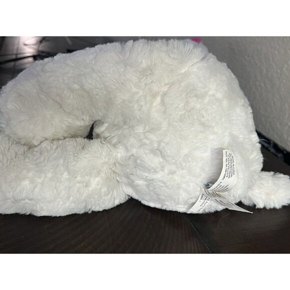 Pottery Barn Kids Llama Rare Retired Plush Stuffed Animal Pink Ears Blue Feet - Picture 10 of 10